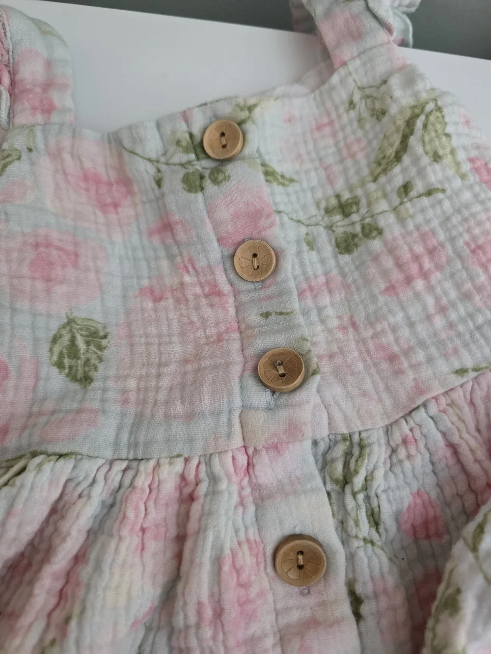 Sweethoney 5 Years Or 5t Floral Pink & Green Outfit Set Sweet Honey